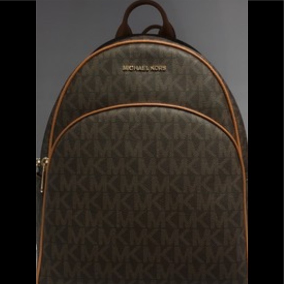 michael kors monogram backpack